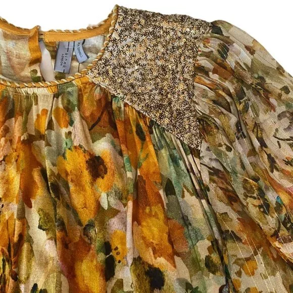NWT Anthropologie Bl-nk London Sequin Tunic Top Blouse Anthropologie - Picture 10 of 16